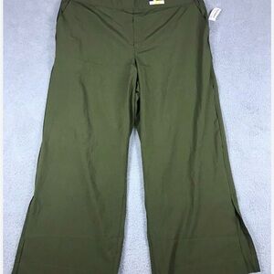 Old Navy Women's Wide Leg Pants - Olive Green